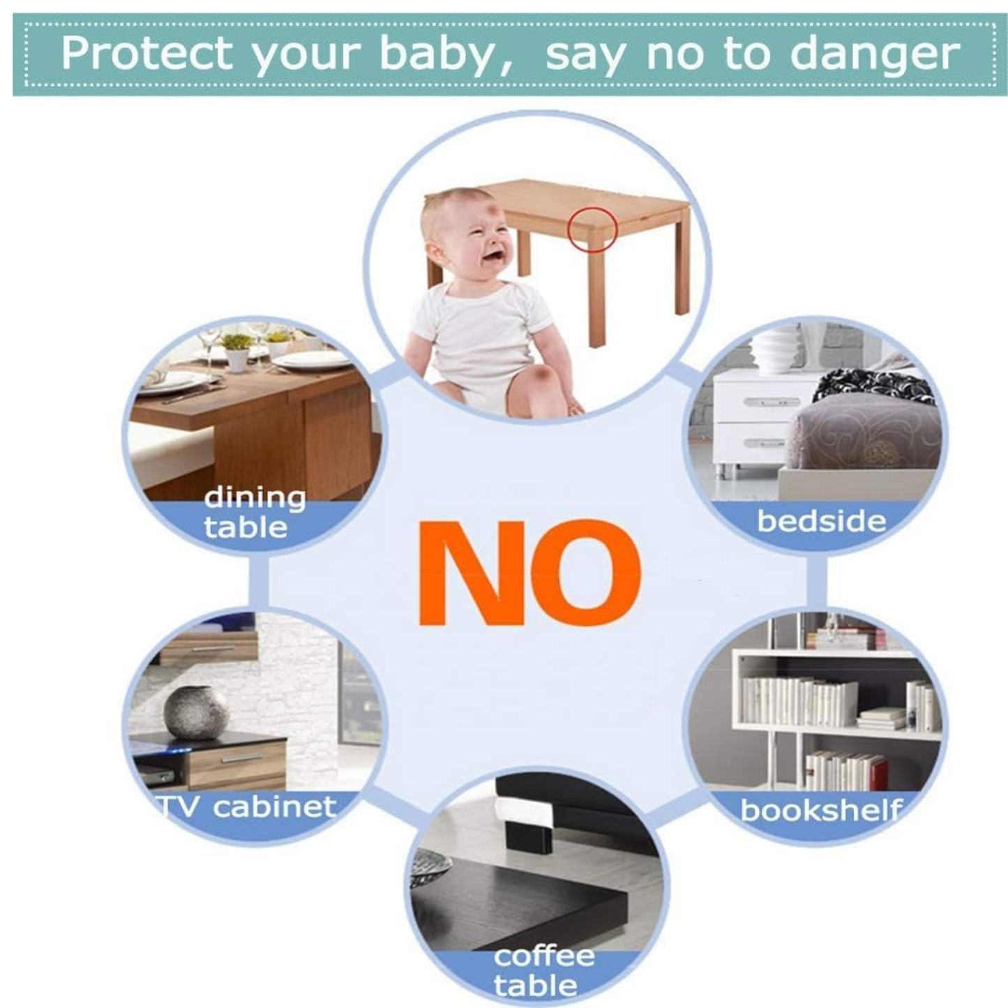 Safety Corner Protectors Guards, 12 pcs Baby Proofing Safety Corner Clear Furniture Table Corner Protection