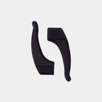 Black anti-slip silicone eyeglass ear hooks