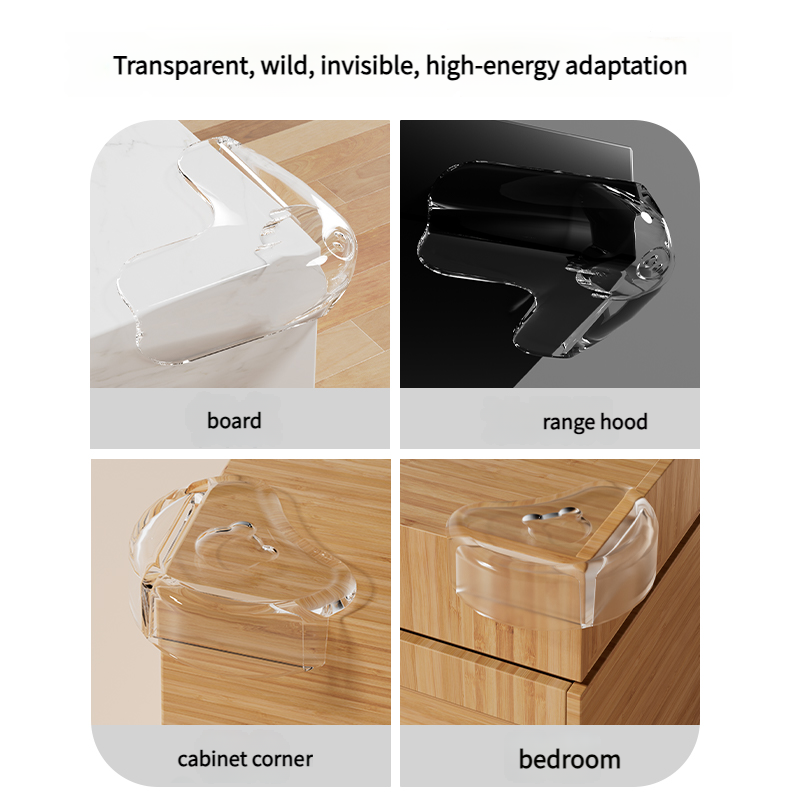 THE VIRALS™ Baby Safety Corner Protectors – 12PCS Transparent Furniture Corner Guards | Childproof Table Edge Protection